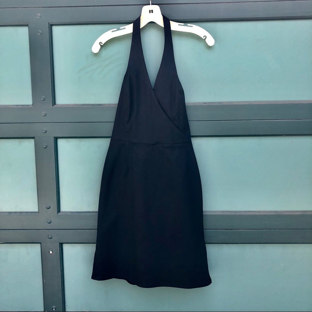 Black Halter Cocktail Dress